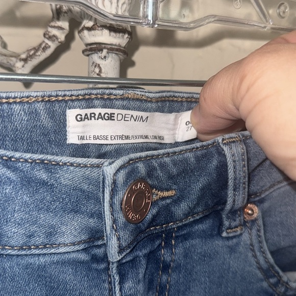 Garage denim jeans Low Rise Flare soft size 27 stretch boho festival hippie - Picture 5 of 6